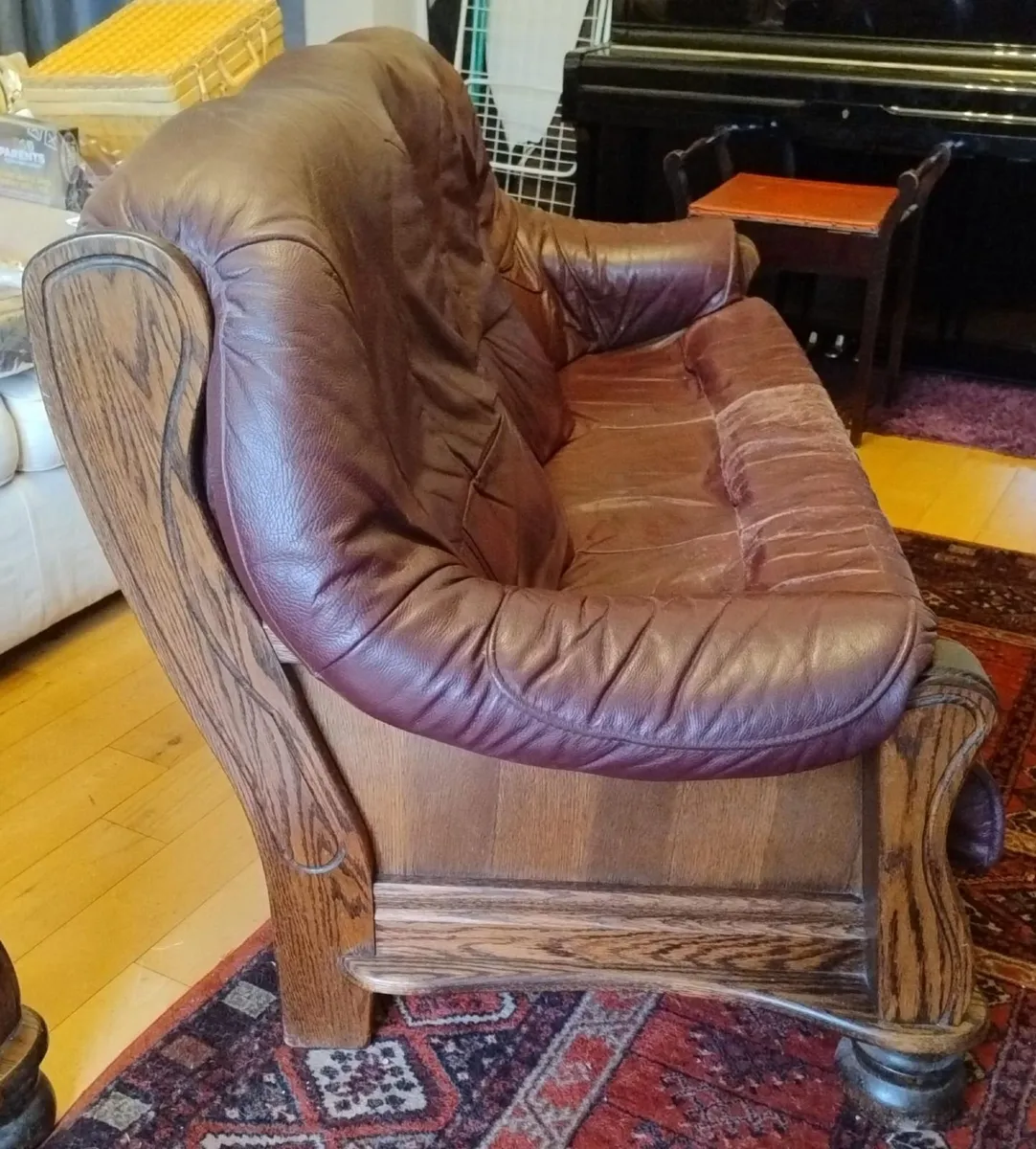 Leather Couches - Free to Collect - 2 and 3 Seater - Image 4