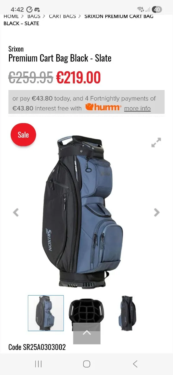 Srixon Cart bag - Image 2