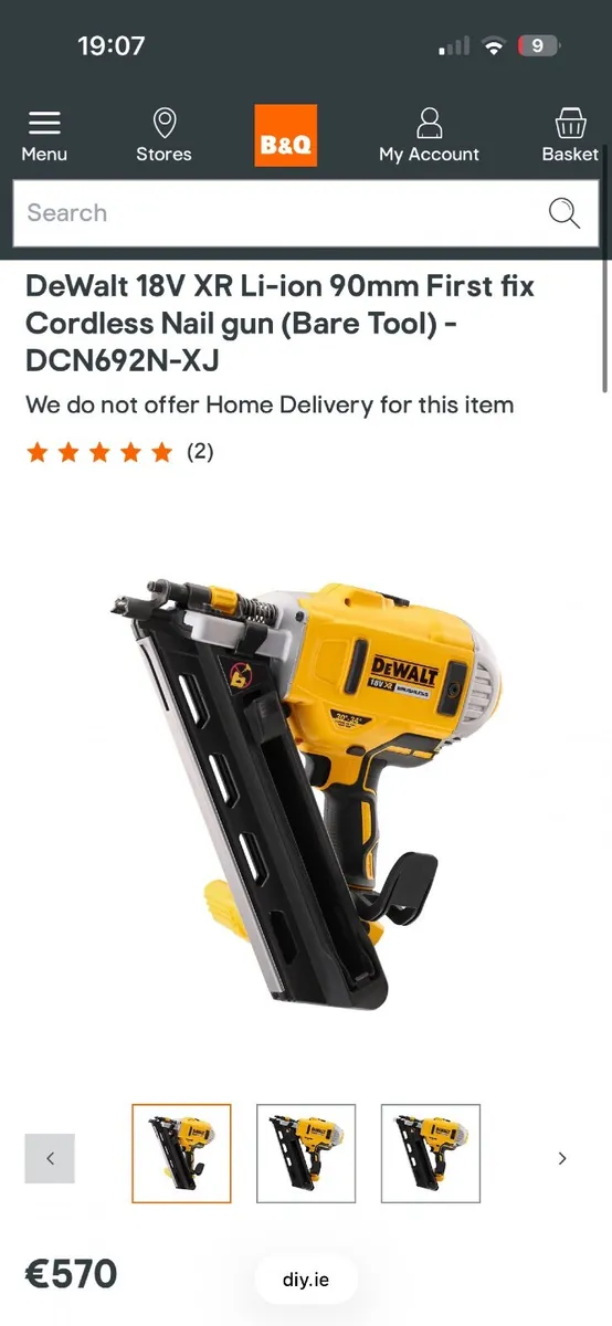Dewalt First Fix nail gun - Image 1