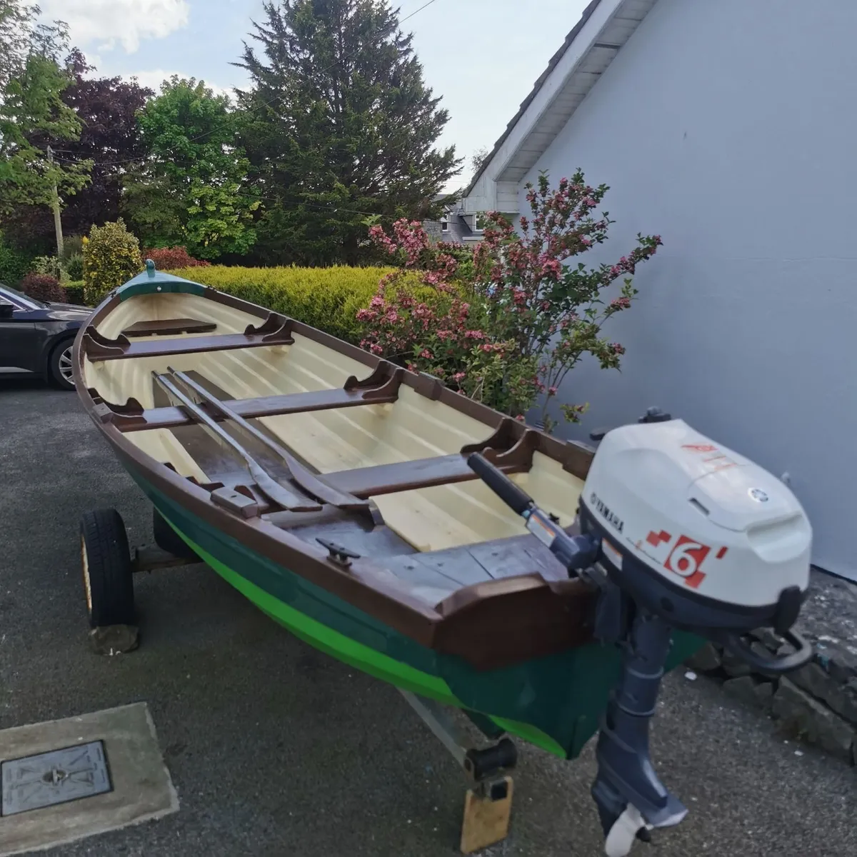 19Ft Fishing Boat & Yamaha 6 HP Engine & Trailer - Image 1