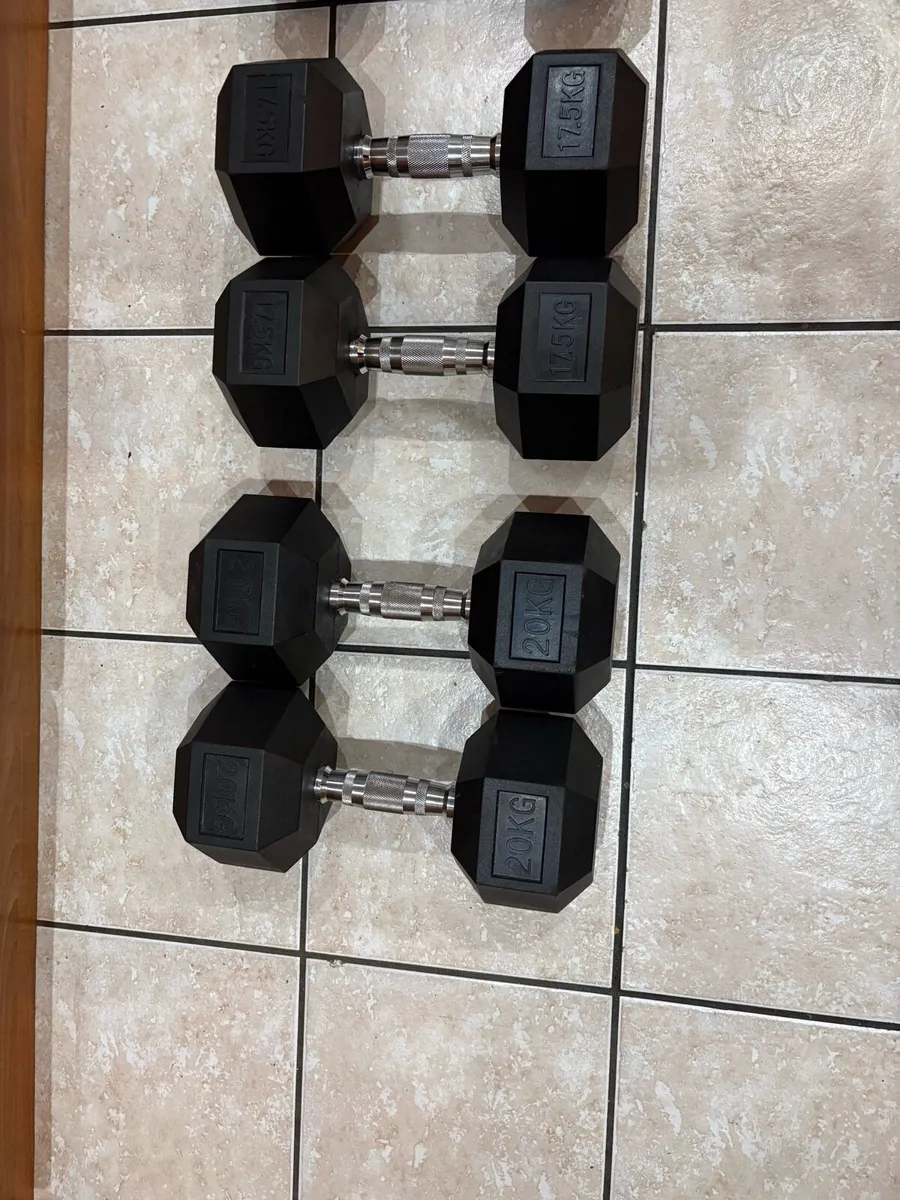 10 X DUMBBELLS, NICE SET - Image 3