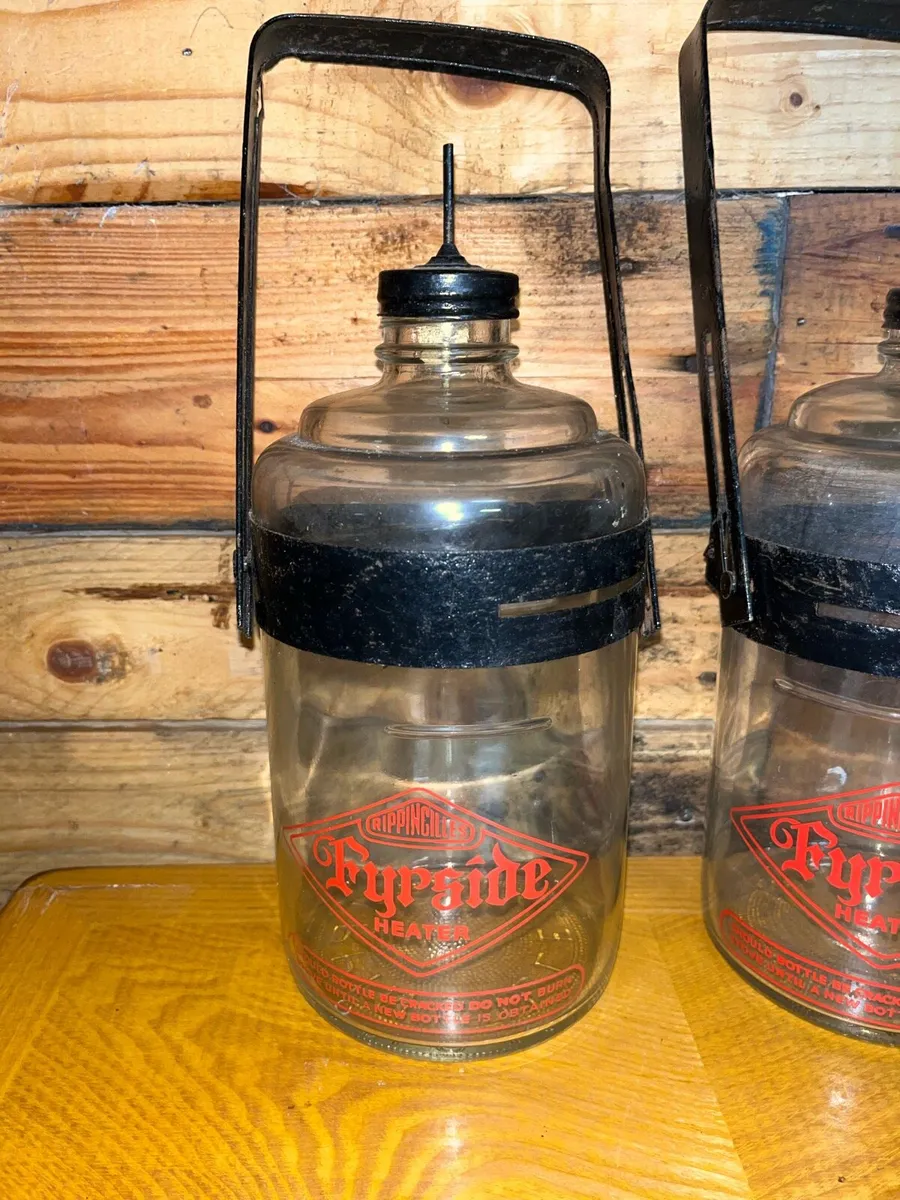 vintage fireside heating oil bottles 1950s - Image 2