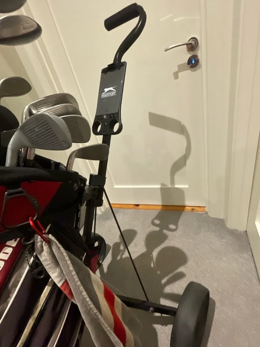 PING golf full set + bag + trolly + clubs- - Image 4