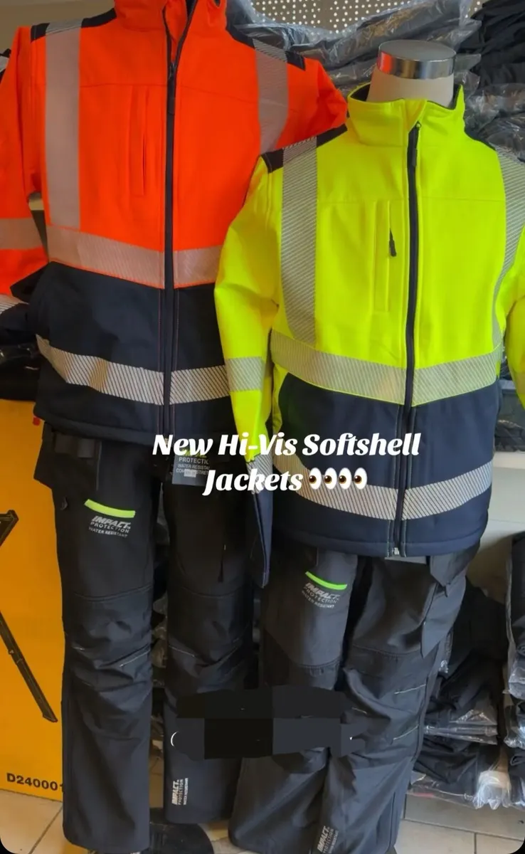 Men's Supertouch Hi Vis Softshell Jacket - Image 2