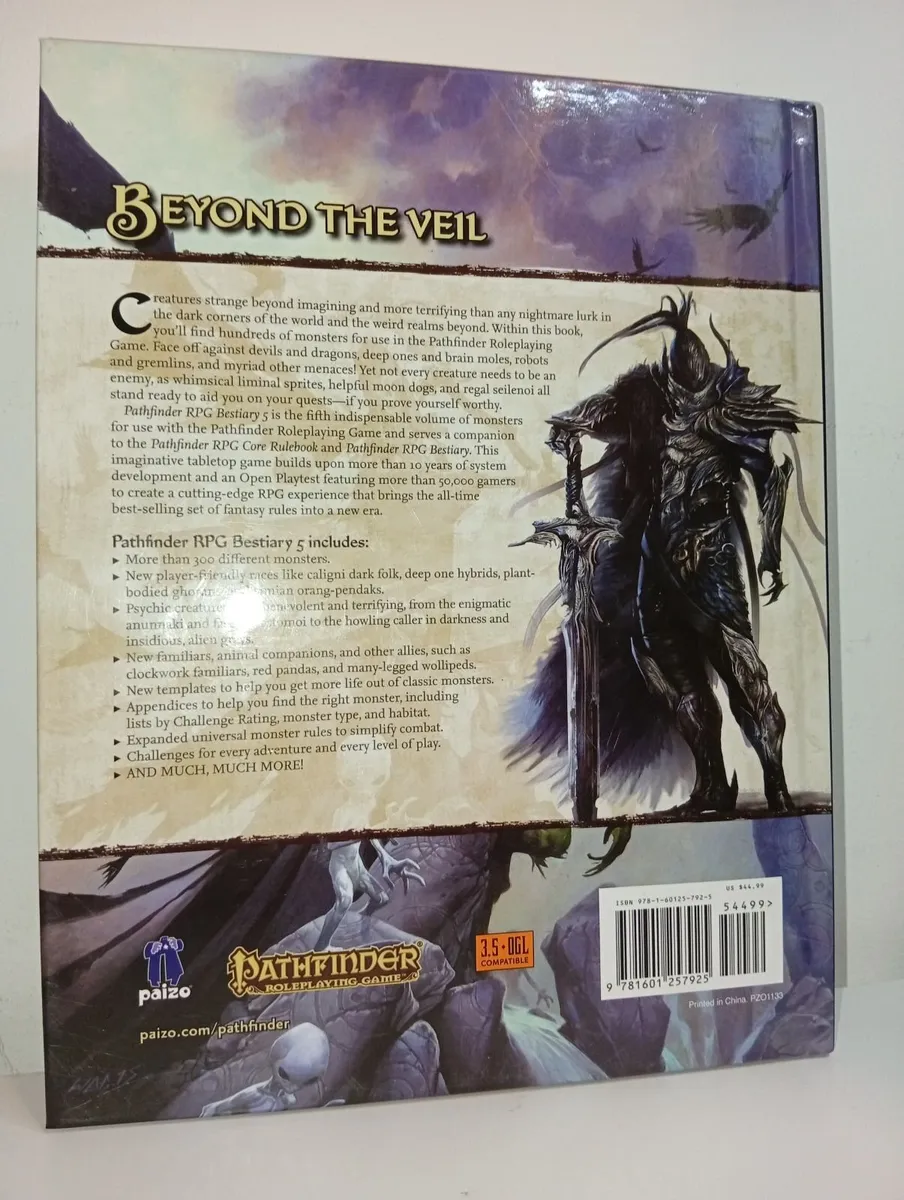 Pathfinder Paizo Rpg Book 2015 Jason Bulmahn 1st e - Image 2