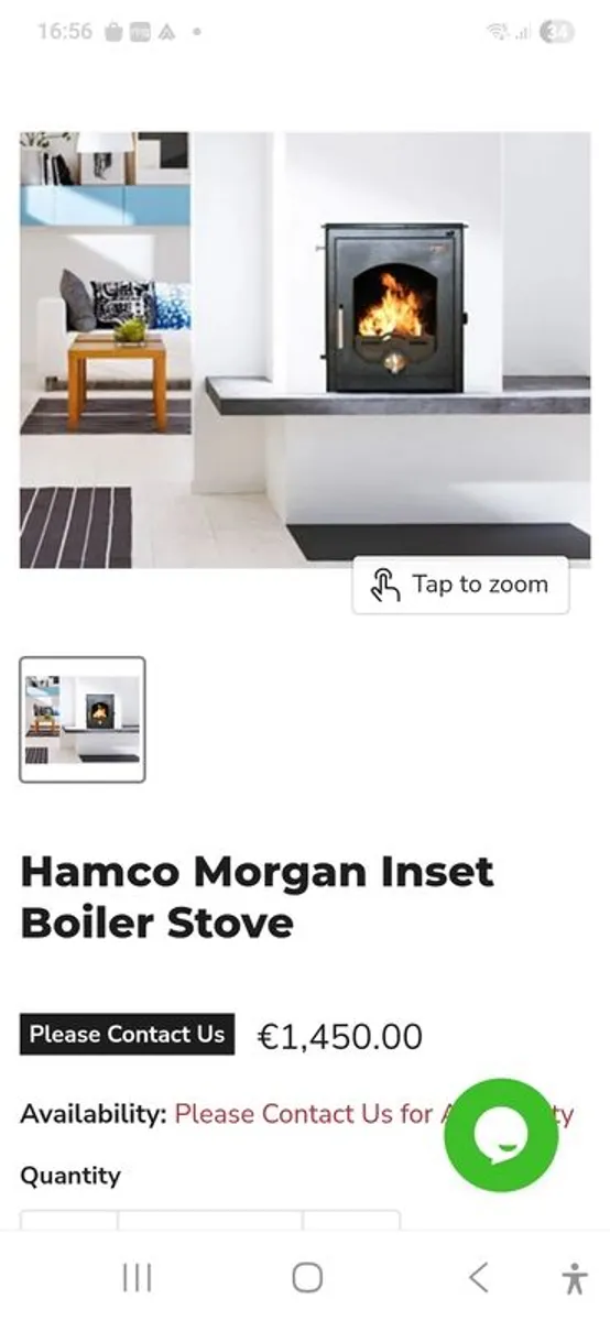 Hamco Stove Morgan insert boiler stove - Image 4