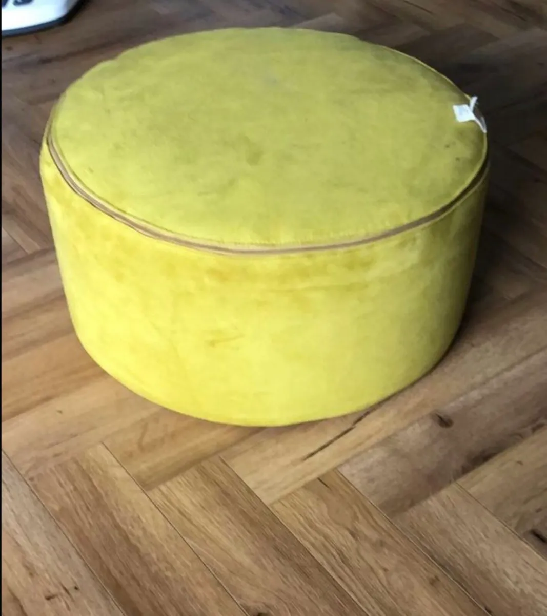 Mustard / Yellow Pouffe - Image 3