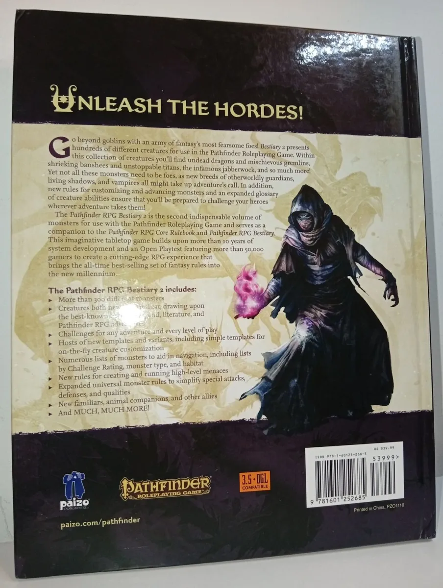 Pathfinder Paizo Rpg Book 2010 Paizo staff 1st edi - Image 2