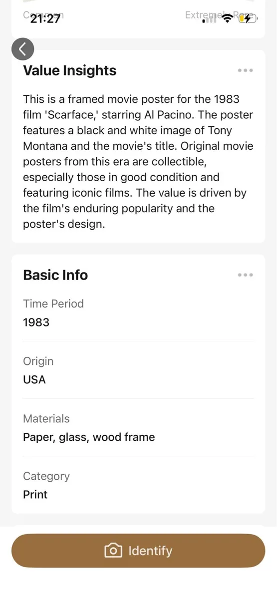 Framed poster “Scare Face” - Image 2