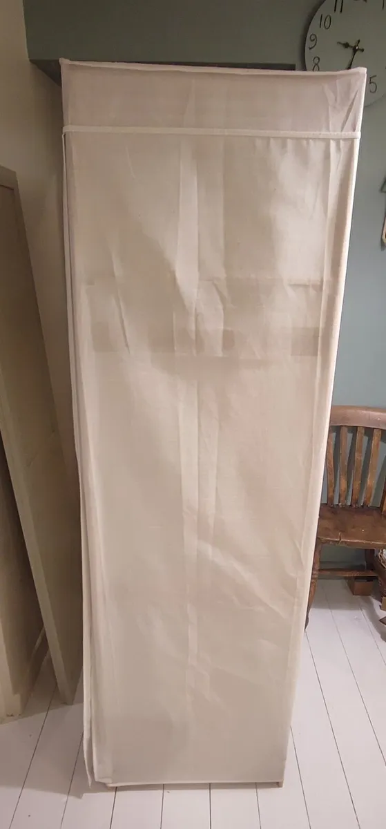 Clothes cupboard Wood and fabric - Image 2