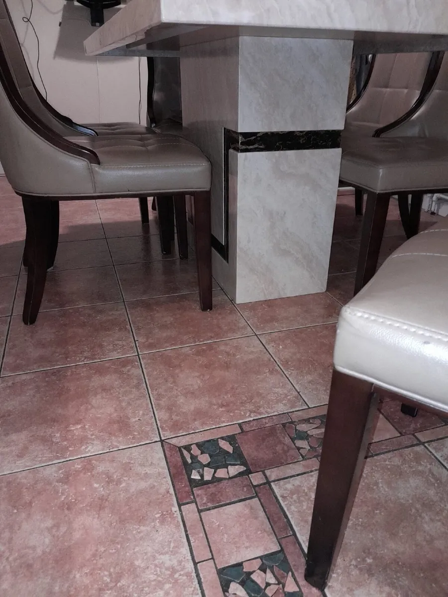 Marble Table and 6 chairs - Image 3