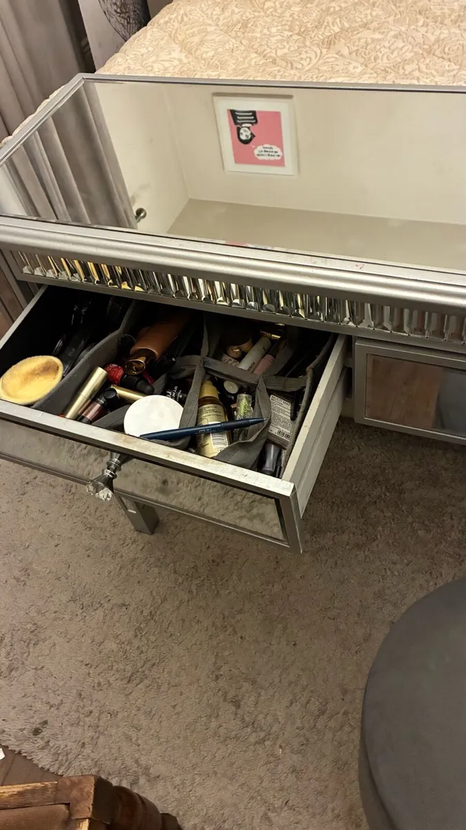 Mirror Table with Drawers - Image 3