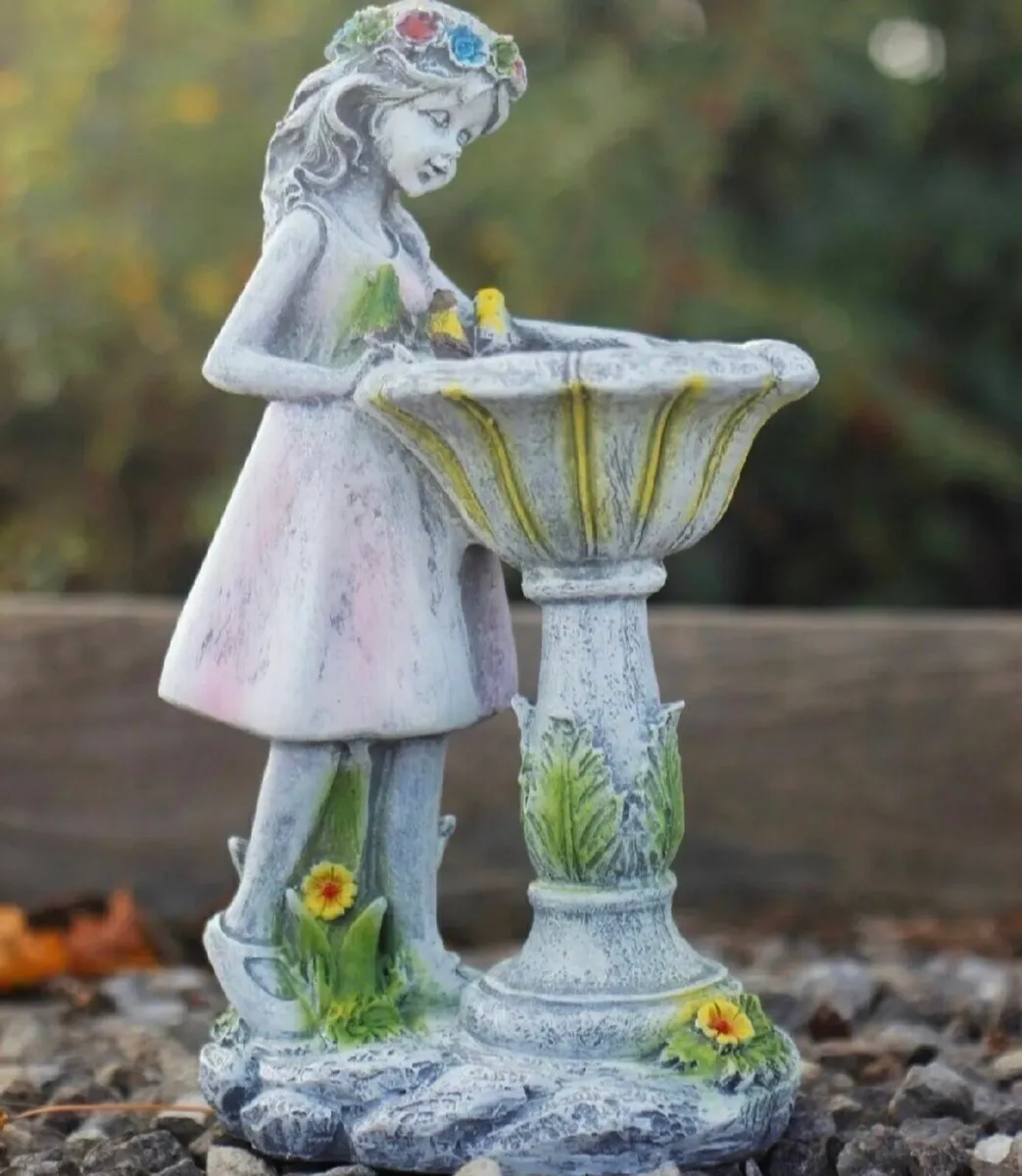 Solar Angel Garden Outdoor Ornament Wishing Well - Image 2