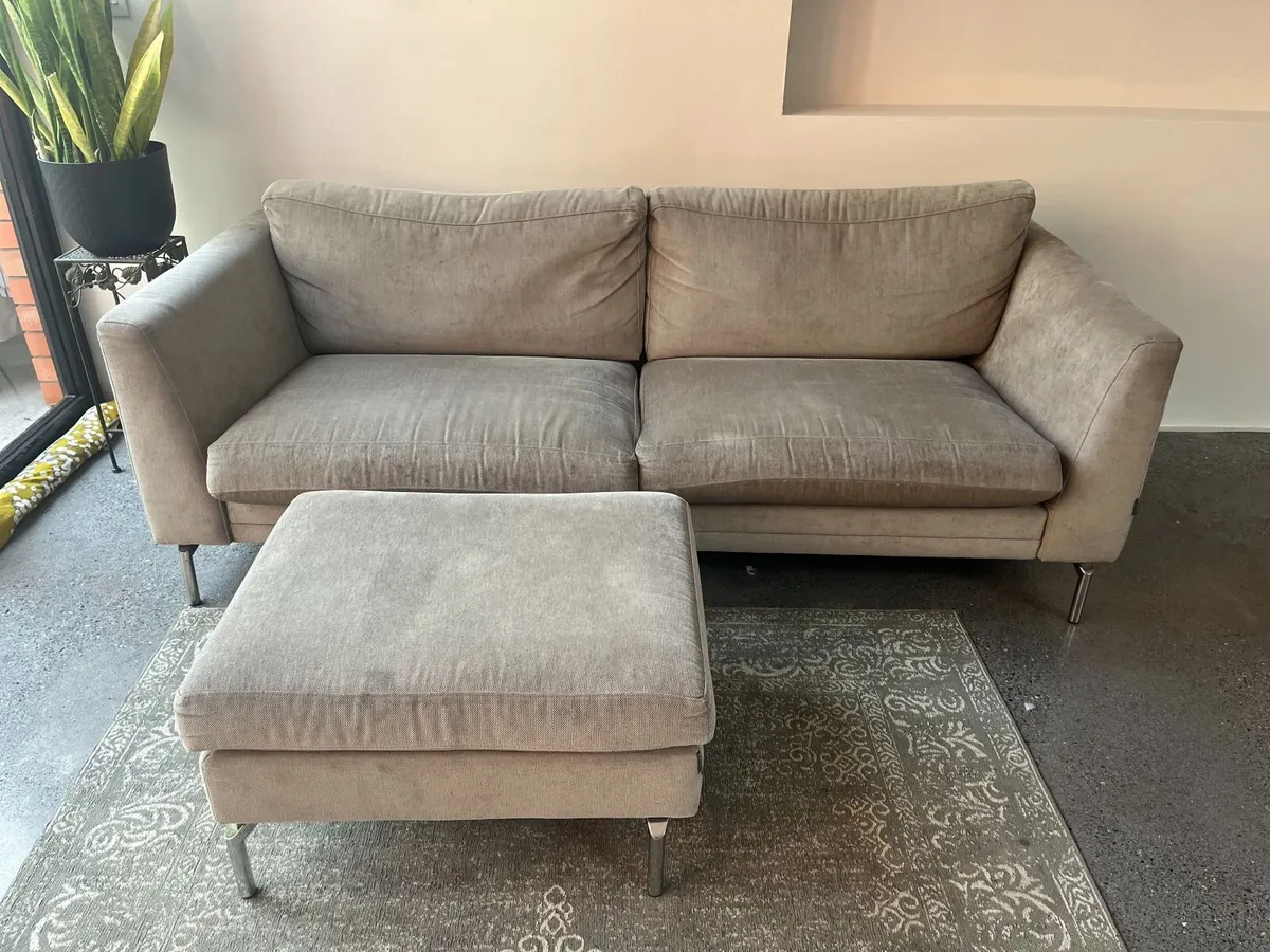 Sofa and Footstool - Image 1