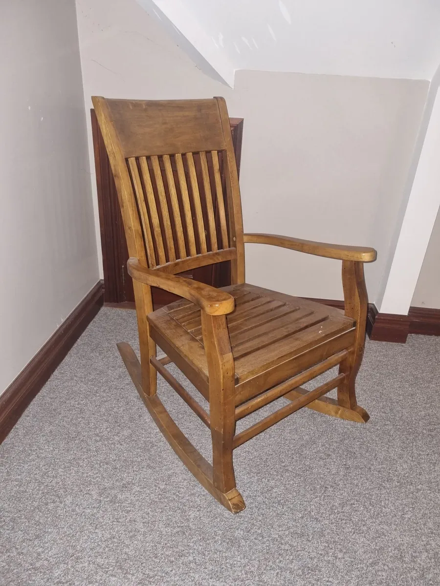 Wooden rocking chair FREE - Image 1