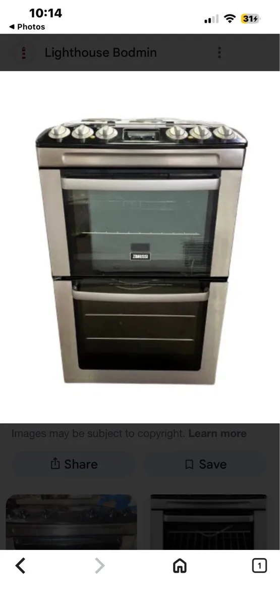 Zanussi freestanding gas cooker