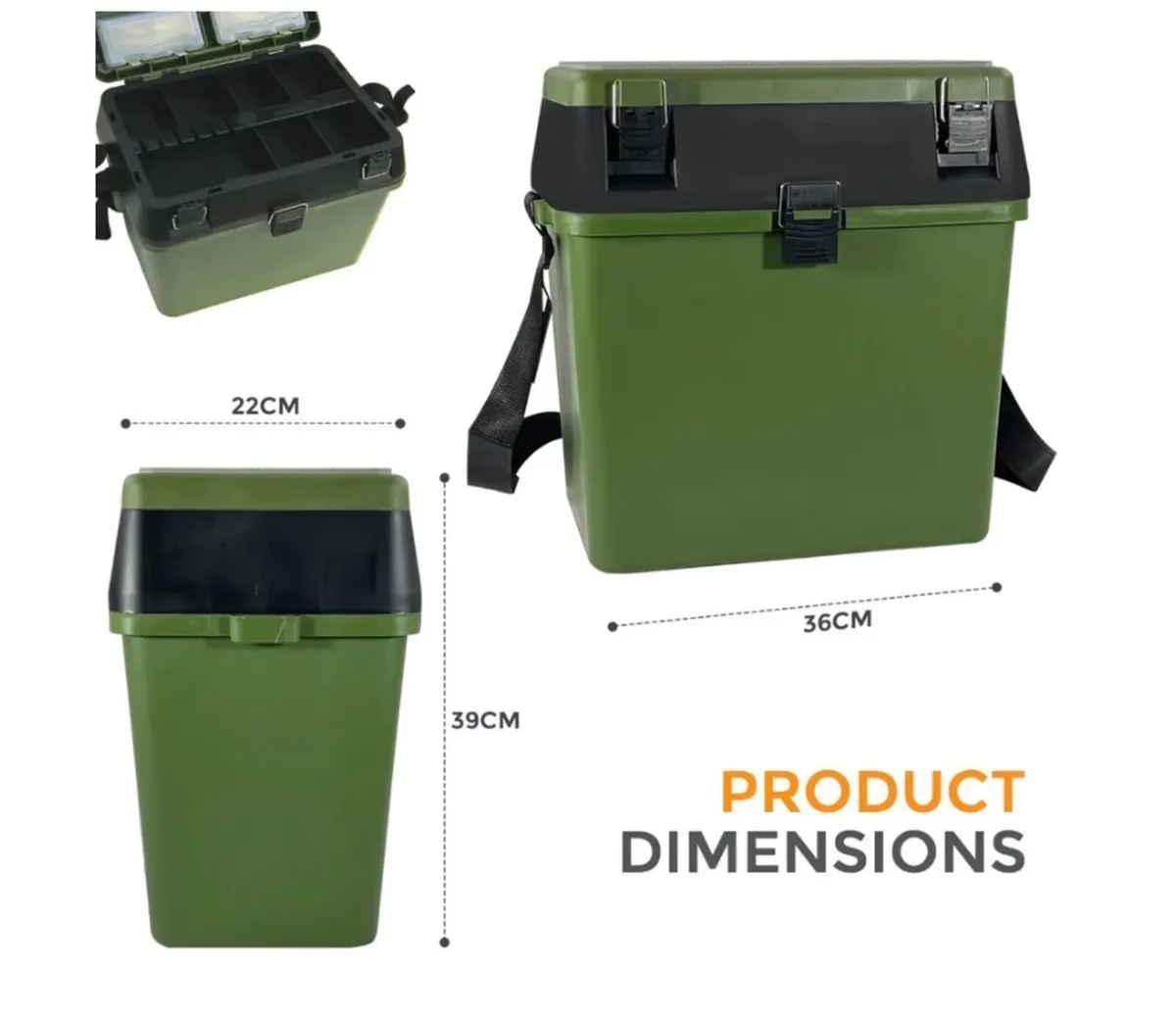 Fishing Tackle Box Seat NEW - Image 3