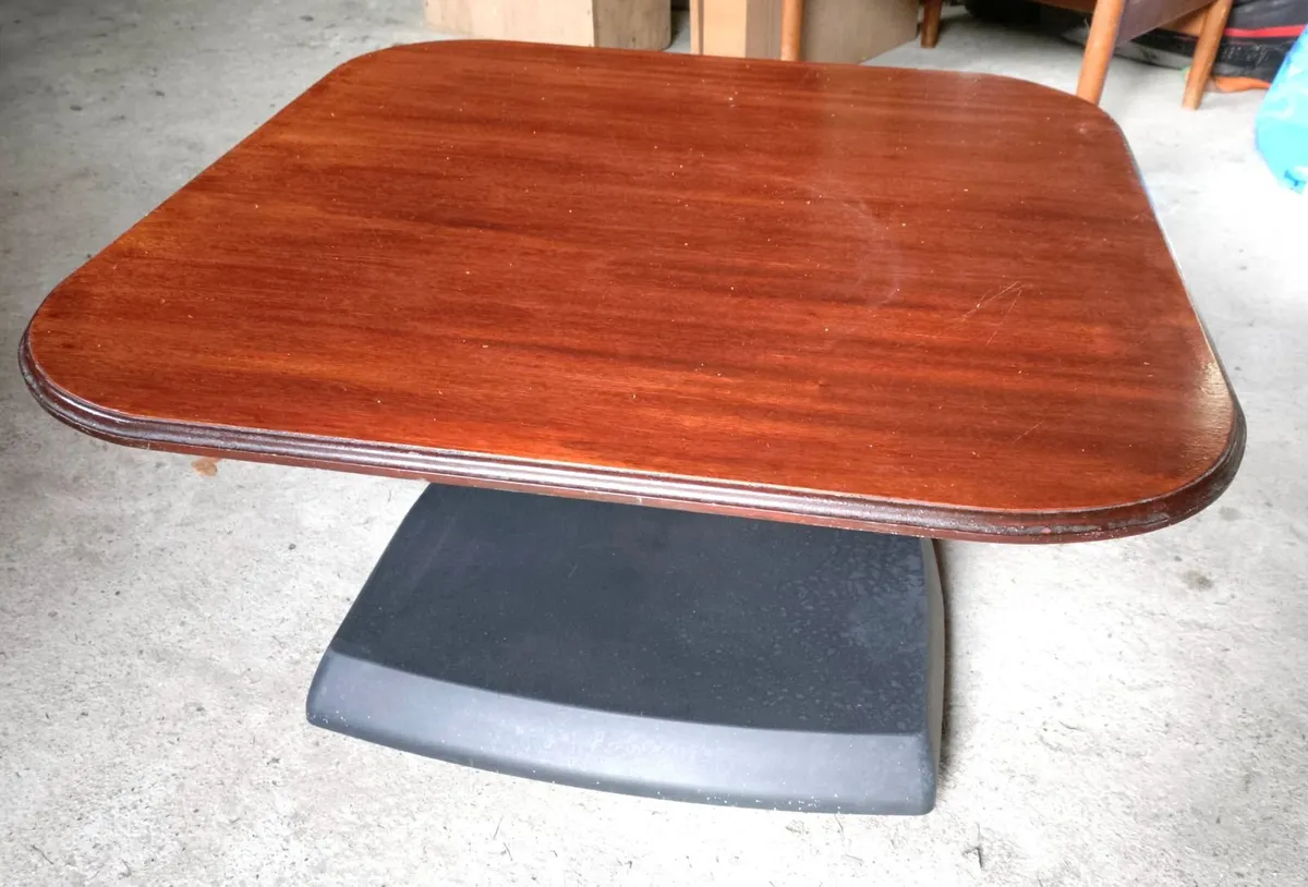 Wide, Low Tv Stand/table On Wheels (used). - Image 1