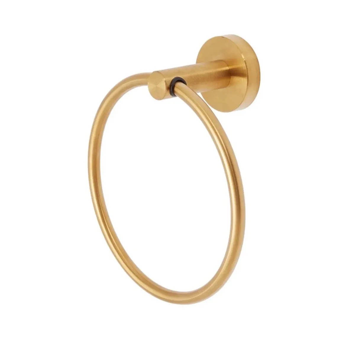 Brushed Brass Towel Ring Towel Rail NEW - Image 1