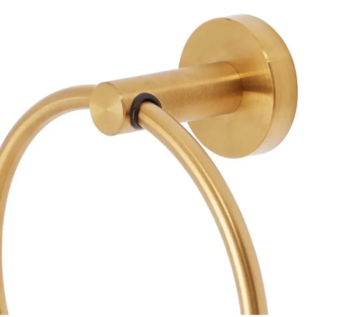 Brushed Brass Towel Ring Towel Rail NEW - Image 2