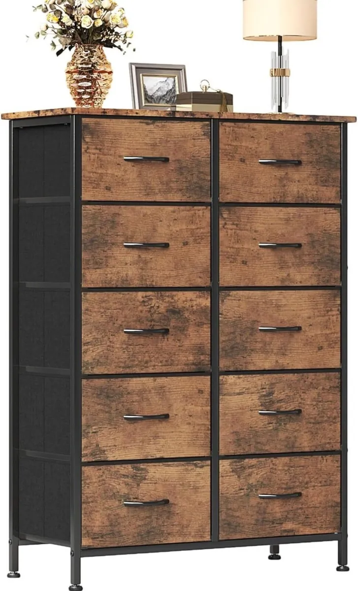 Chest of Drawers for Bedroom 10 Drawer Tall - Image 1