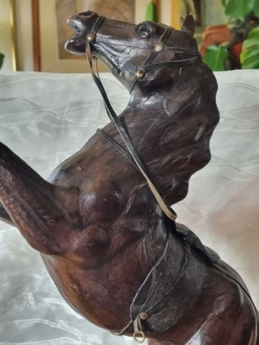 Vintage Leather Horse Liberty Of London - Image 2