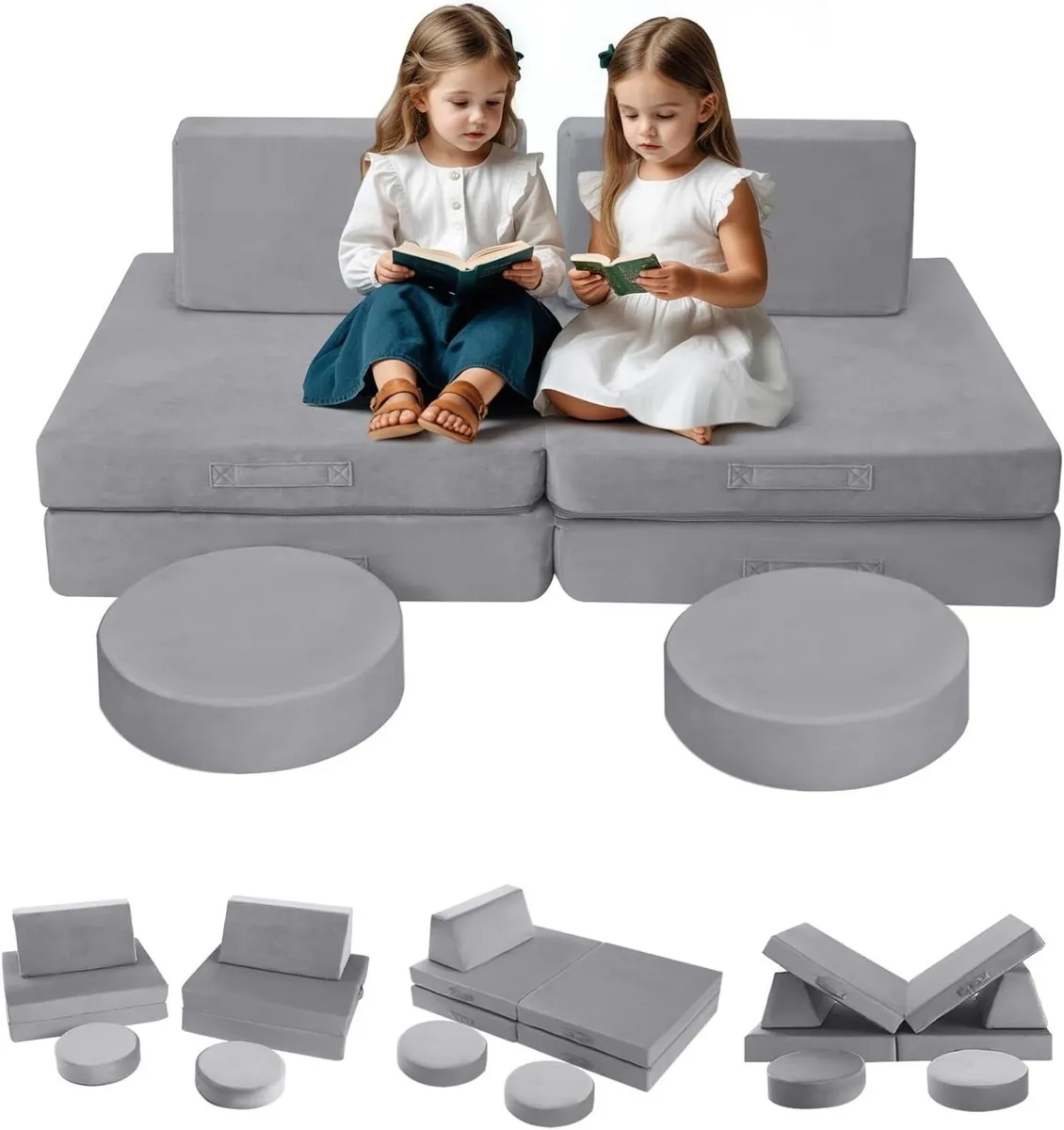 Kids Play Couch Modular Toddler Sofa Chair for - Image 1