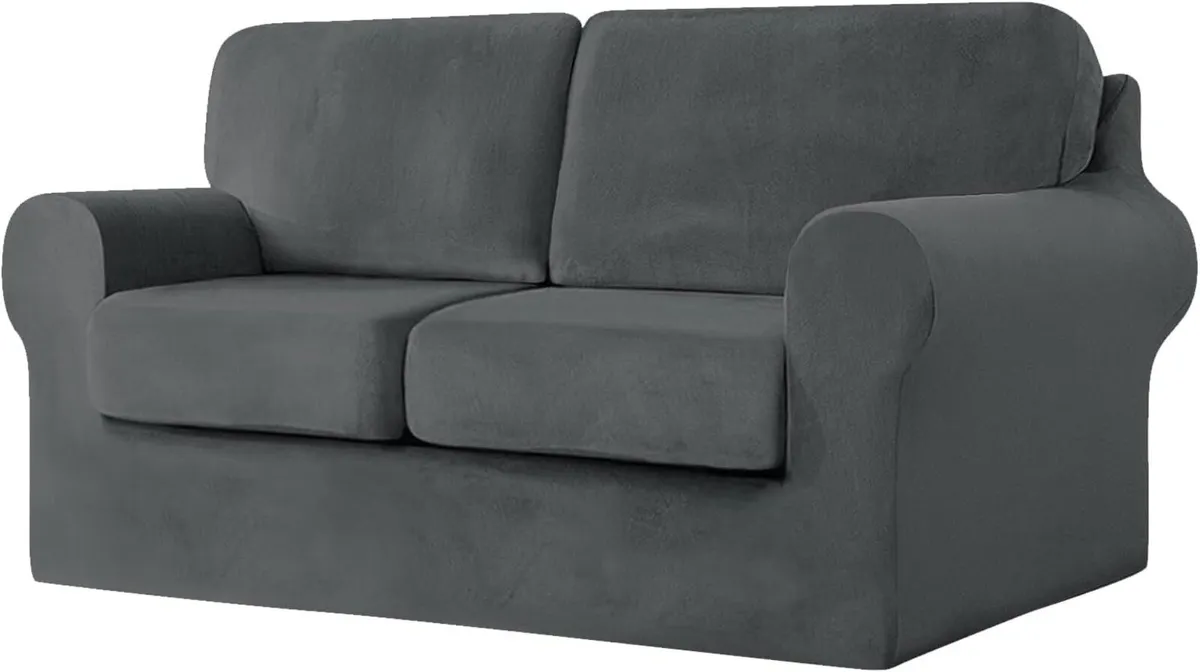 Sofa Cover with Separate Seat Cushions and - Image 1