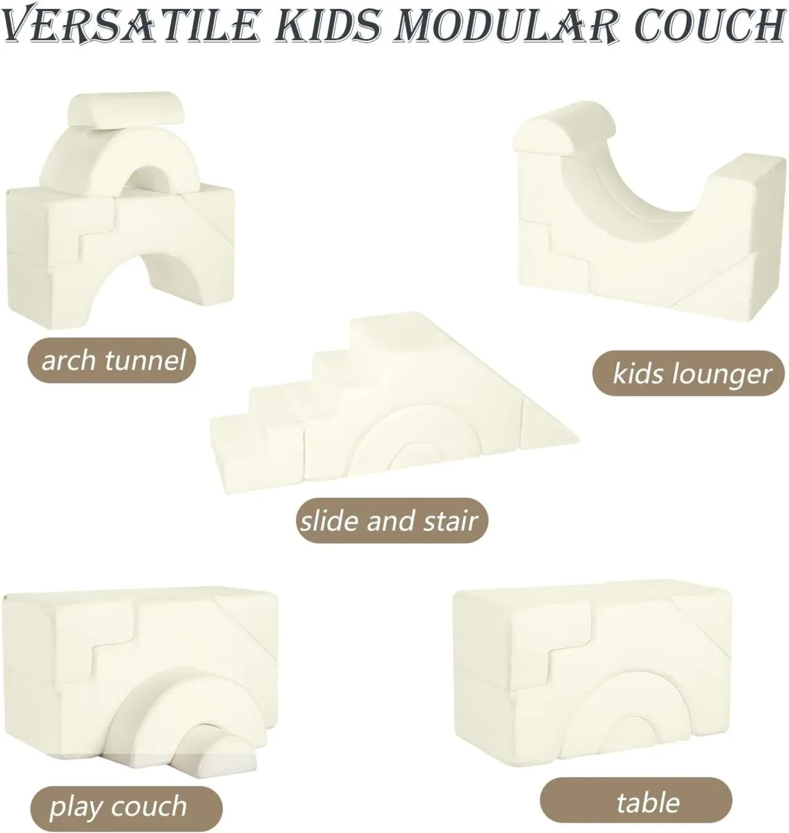 Kids Play Sofa Foam Modular Climbing Toddler - Image 4