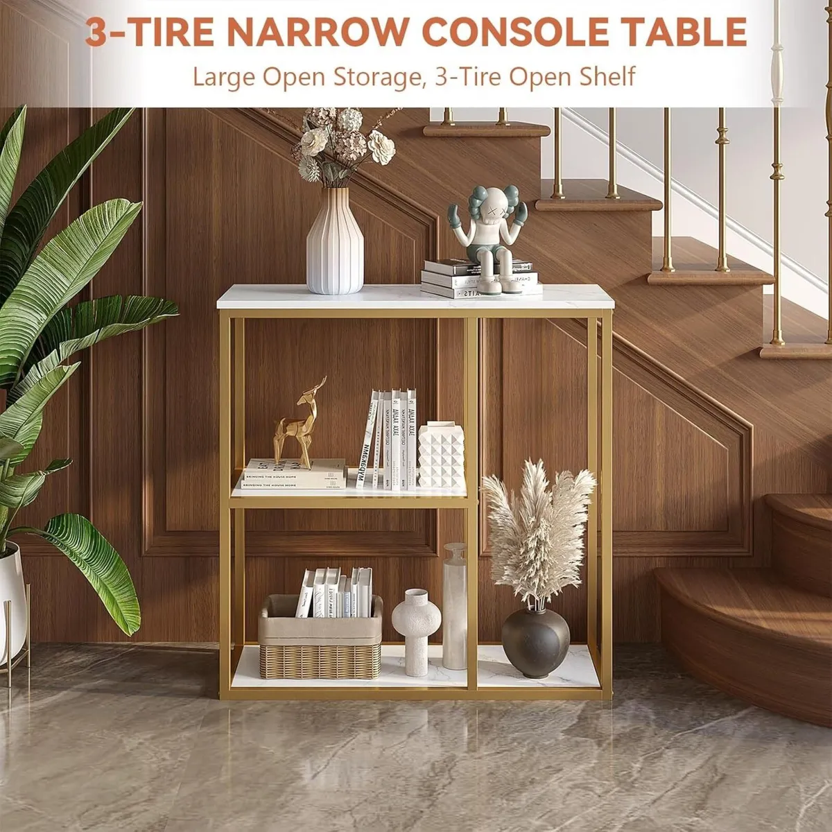 Console Table Small Entryway Tables with Storage - Image 3
