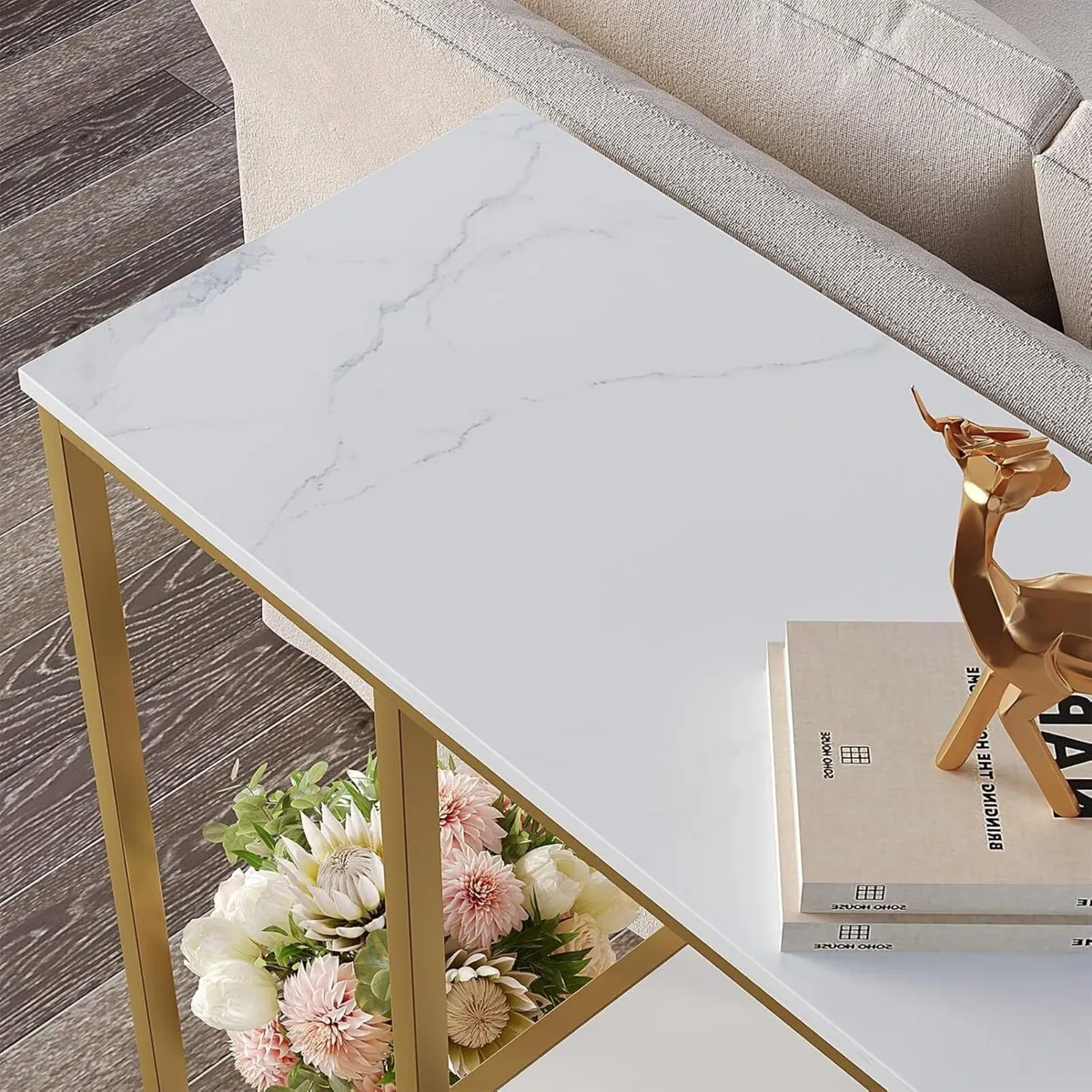 Console Table Small Entryway Tables with Storage - Image 4