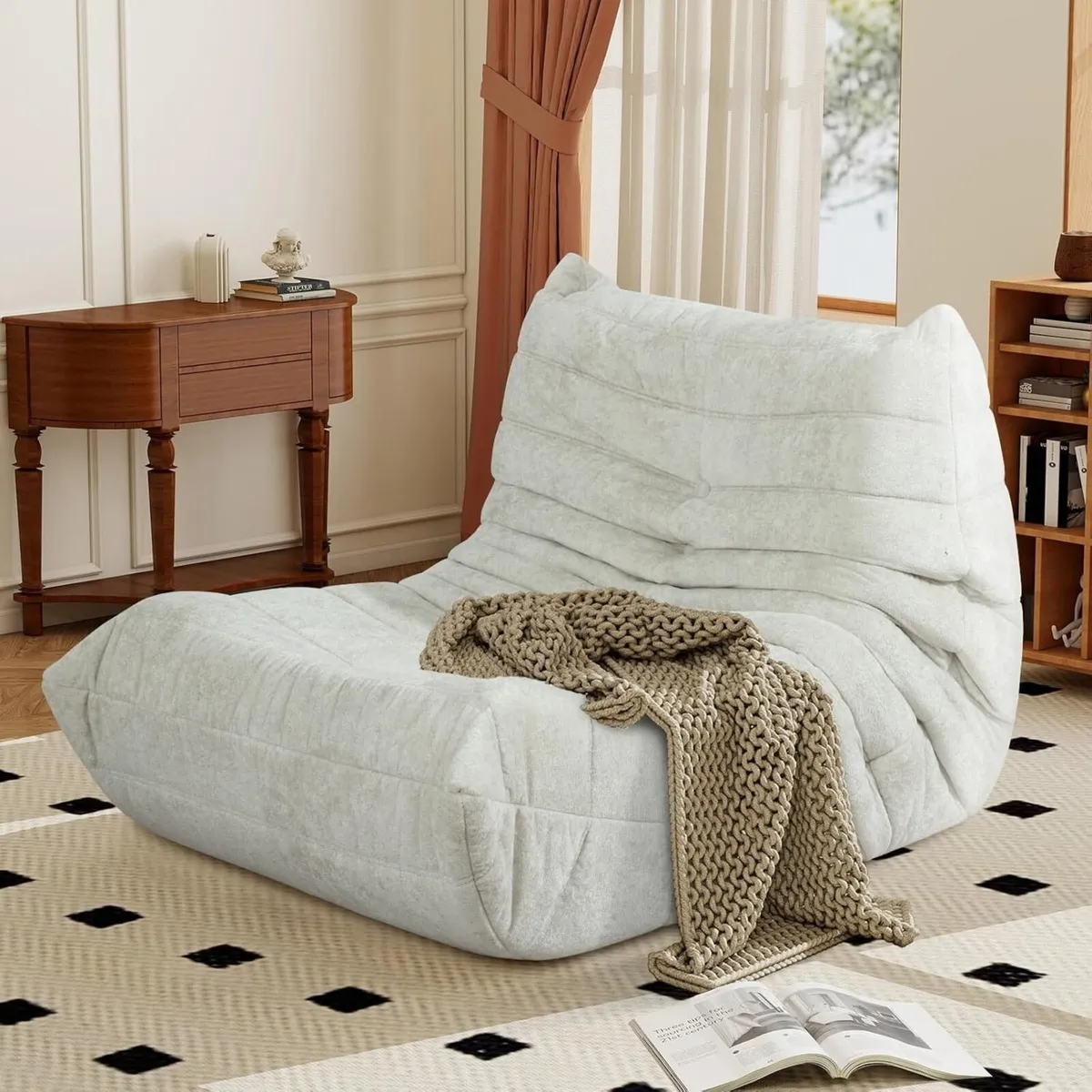 Boneless Floor Sofa - No Assembly Required Couch - Image 1