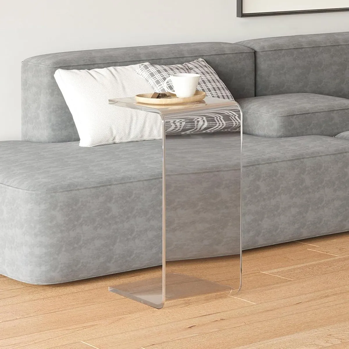 Acrylic Side Table Clear End Small Coffee with - Image 3