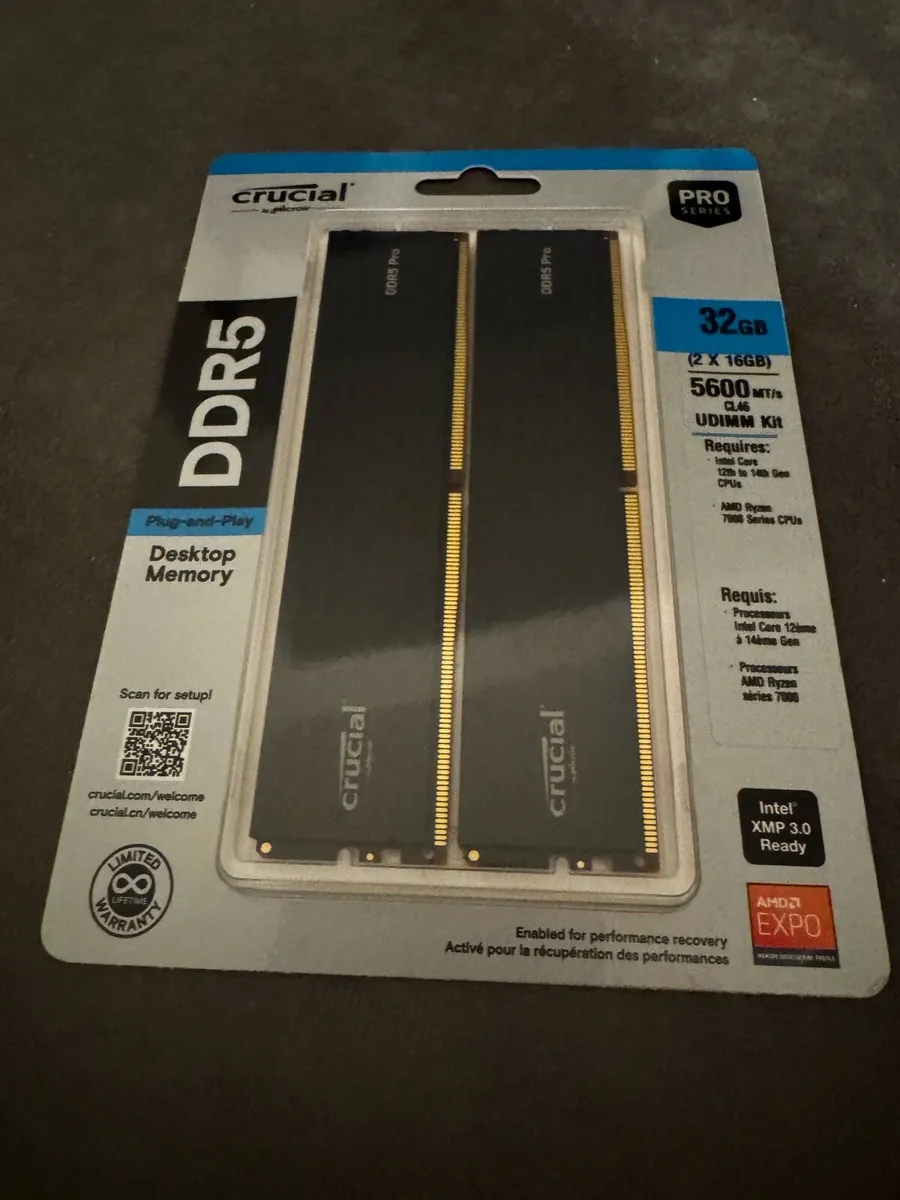 Crucial Pro 32GB (2 x 16GB) DDR5 Ram memory - Image 1