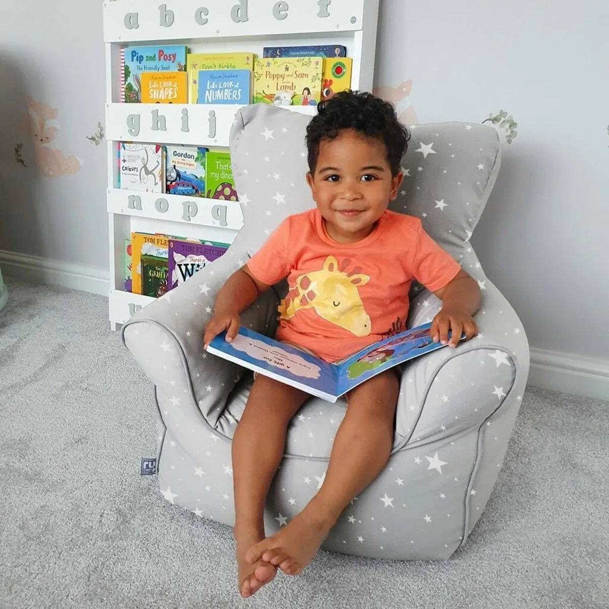 Twinkle Stars Childrens Armchair Bean Bag. - Image 2