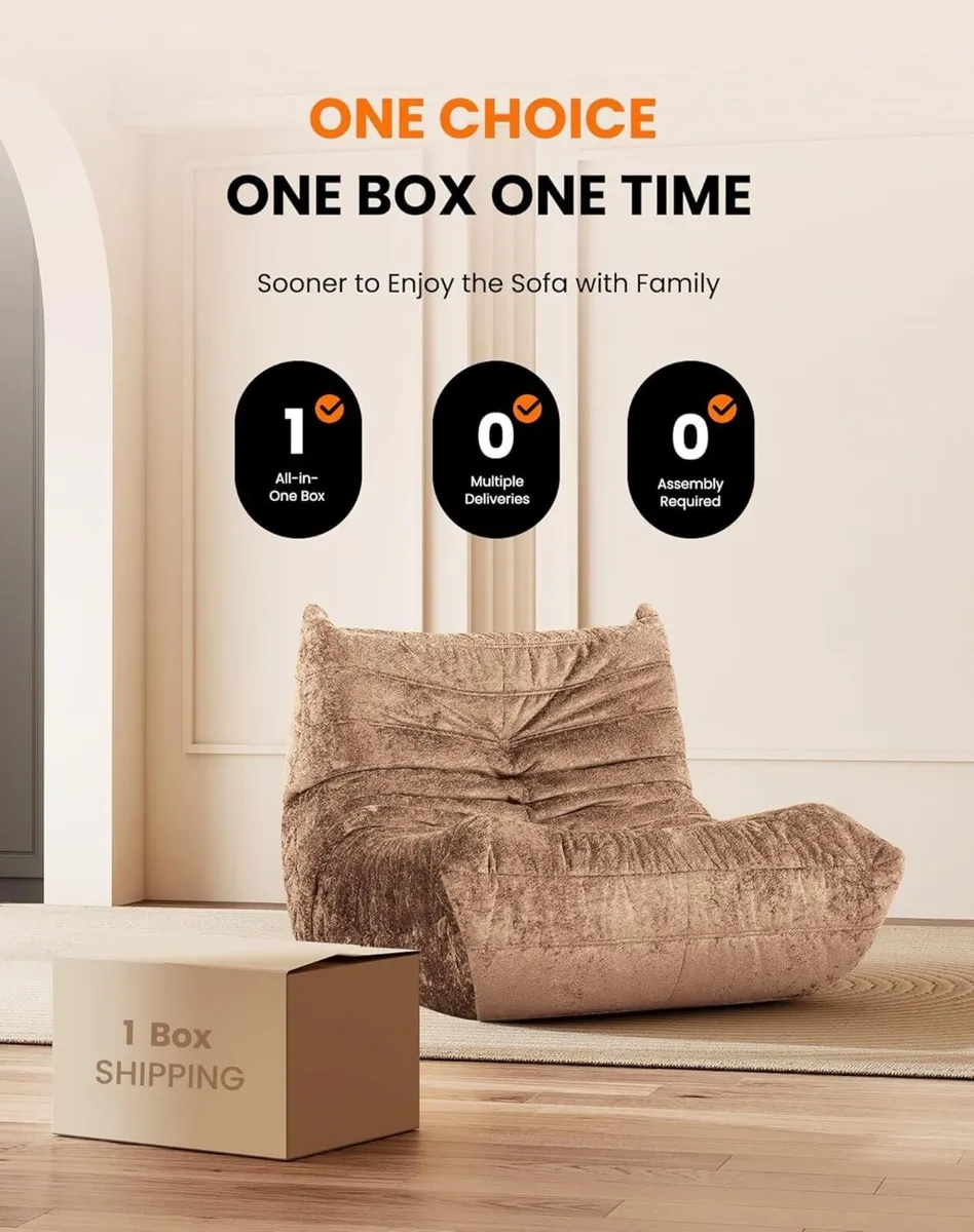 Boneless Floor Sofa - No Assembly Required Couch - Image 4