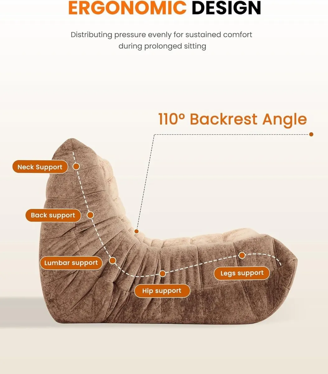 Boneless Floor Sofa - No Assembly Required Couch - Image 3