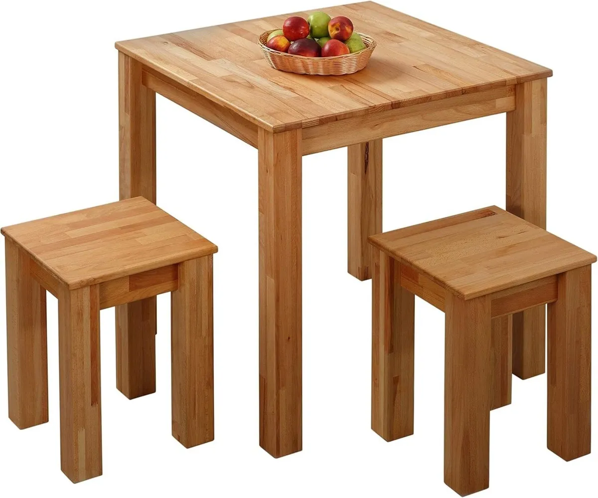 Bonn Solid Wood Dining Table - Durable FSC - Image 4