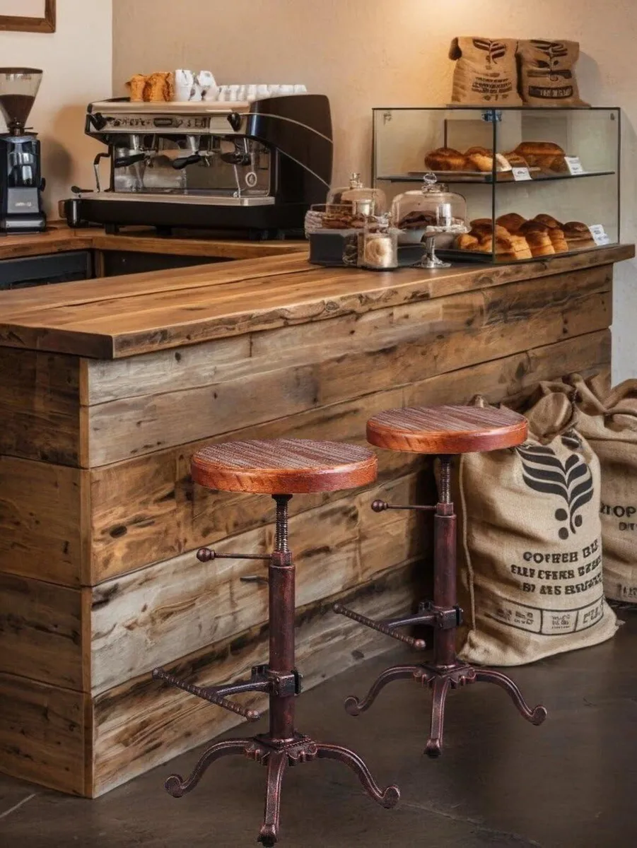 Industrial Retro Vintage Farm Wooden Tractor - Image 4