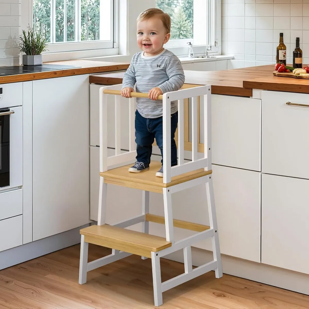Nursery Step Stool for Kids - Toddler Standing - Image 1