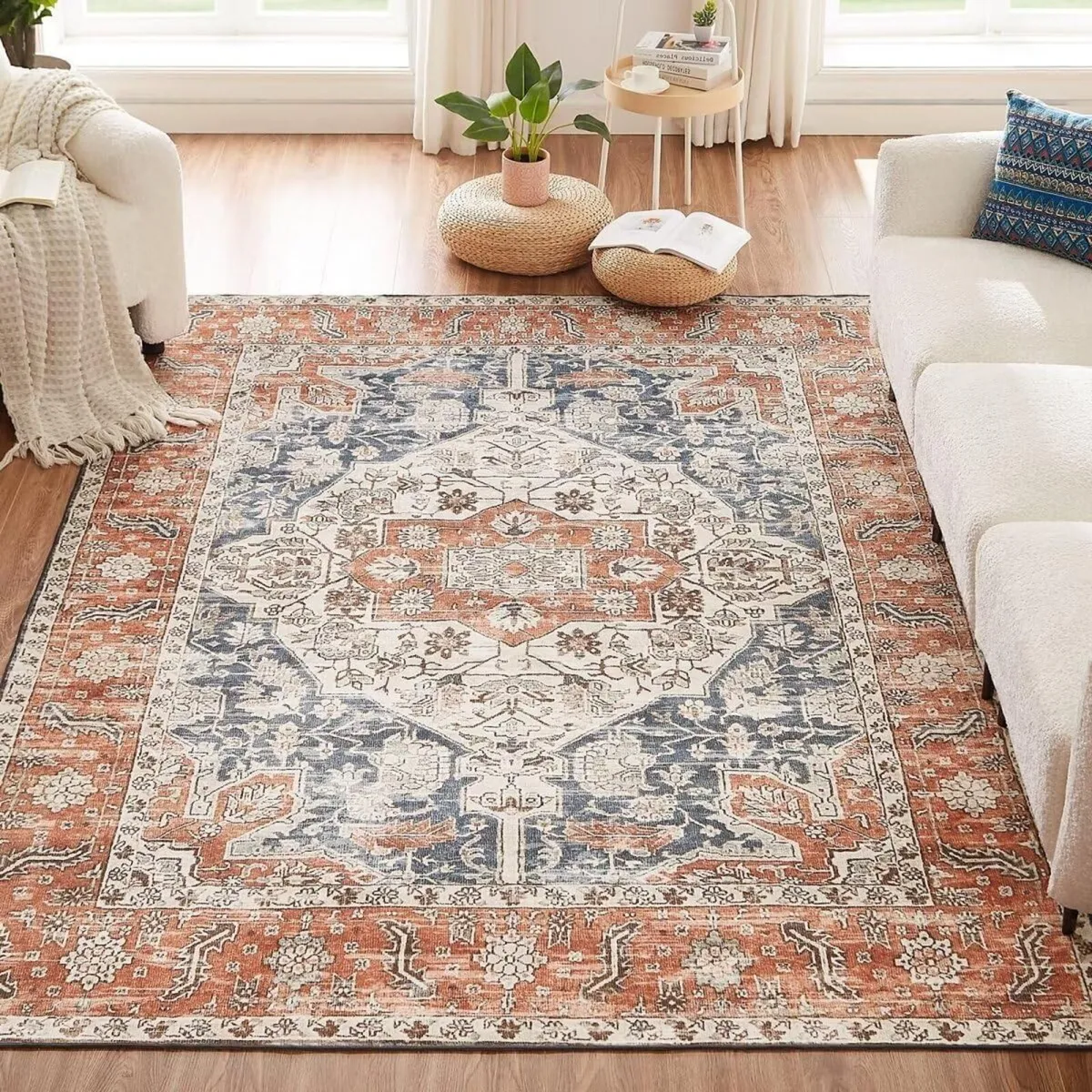 Machine Washable Rugs for Living Room Large - Image 1