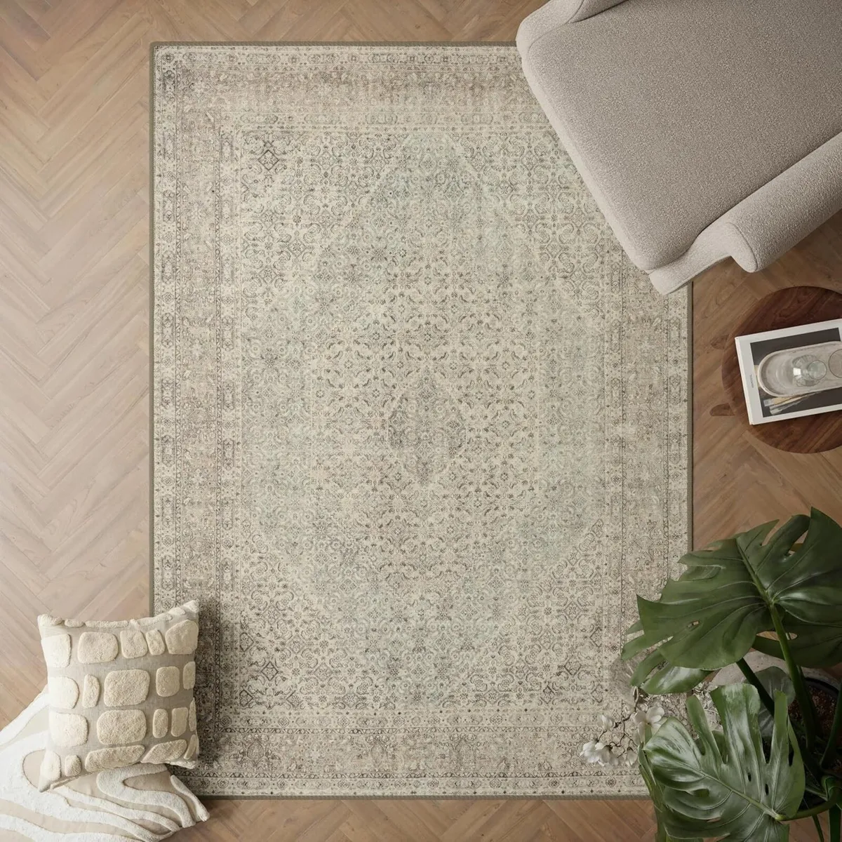 Machine Washable Rug 152x213cm 75% Recycled - Image 1