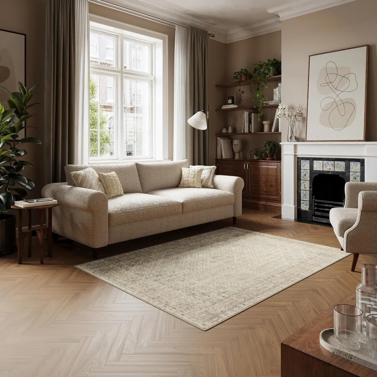 Machine Washable Rug 152x213cm 75% Recycled - Image 2