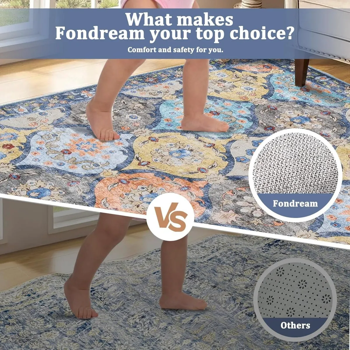 Large Rugs for Living Room 160x230cm Machine - Image 4