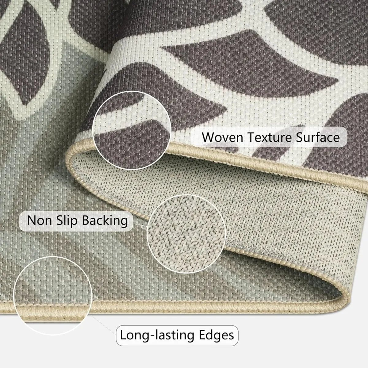 Rugs Living Room Large 160x230cm Washable for - Image 3