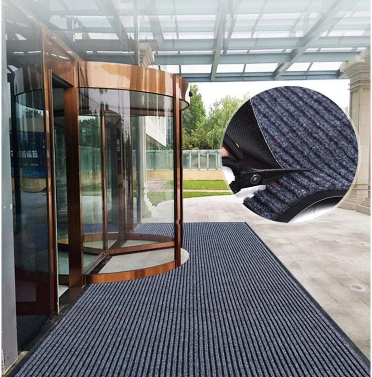 Carpet Runner 90x300cm Non-slip Dirt Stopper with - Image 2