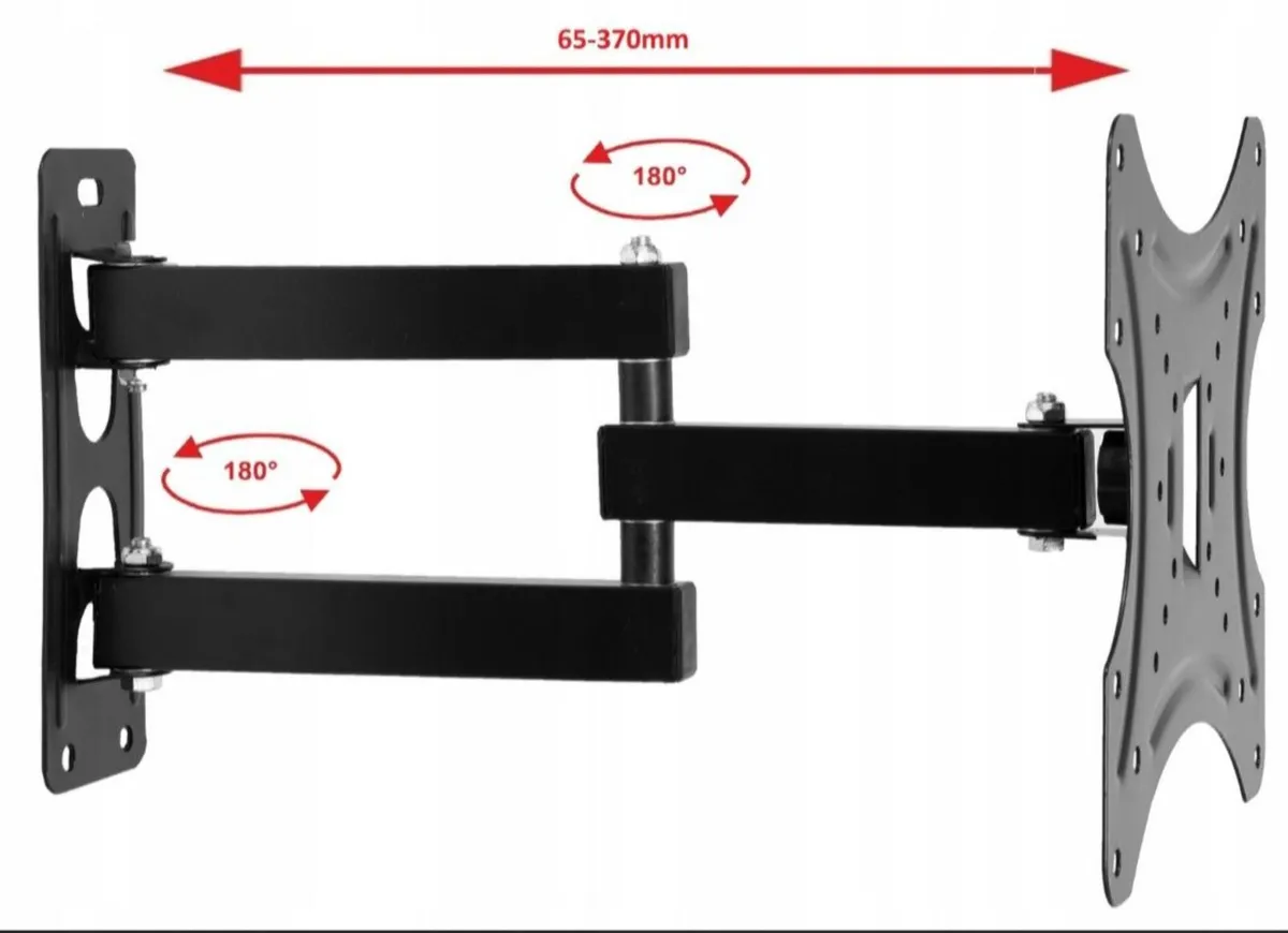 TV Wall Mount Bracket Tilt Swivel 10-42" - Image 2