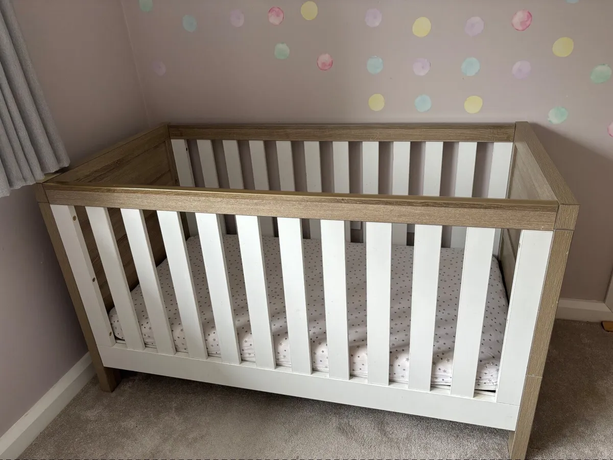 Cot Bed and Mattress - Mamas & Papas - Image 2