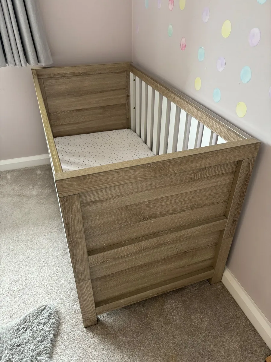 Cot Bed and Mattress - Mamas & Papas - Image 3