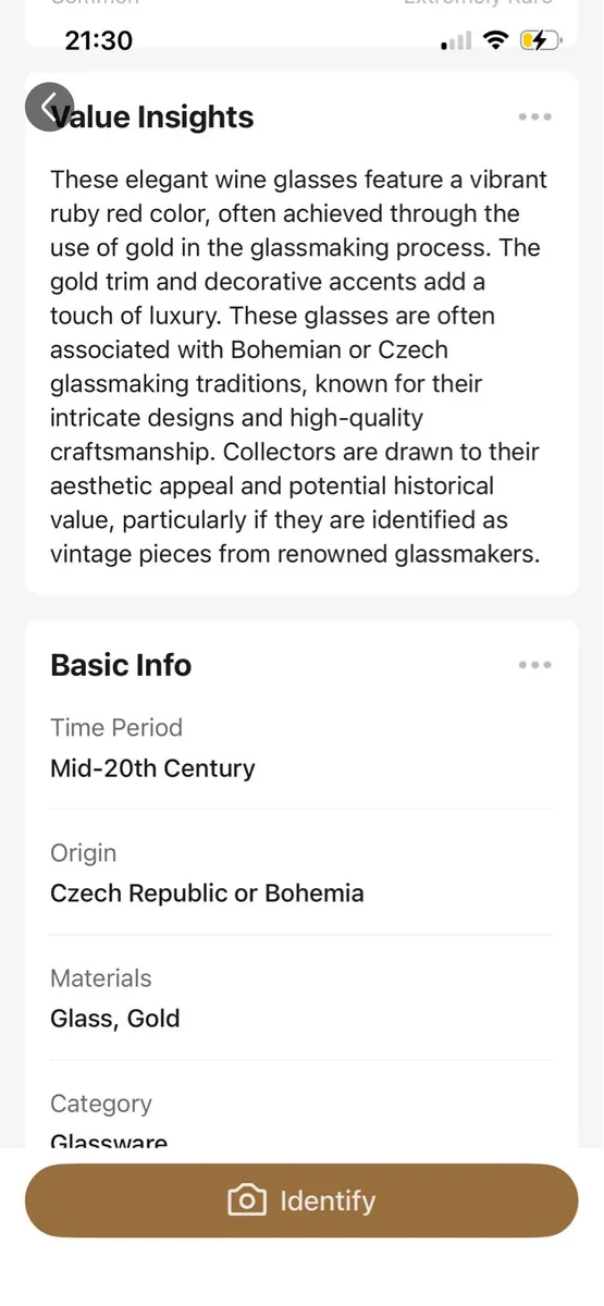 Vibrant ruby red colour glasses - Image 2